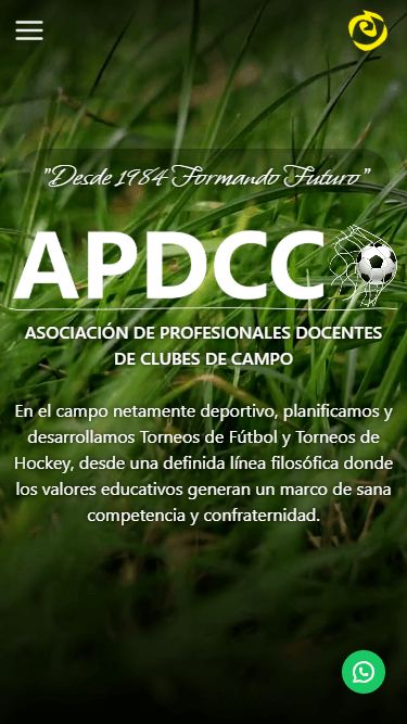 APDCC vista móvil