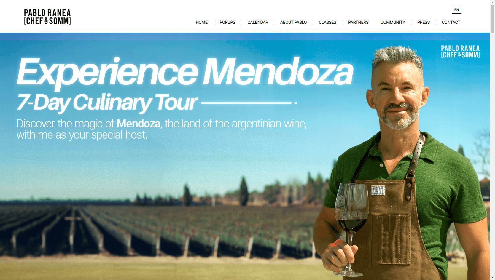 Pablo Ranea Portfolio vista desktop