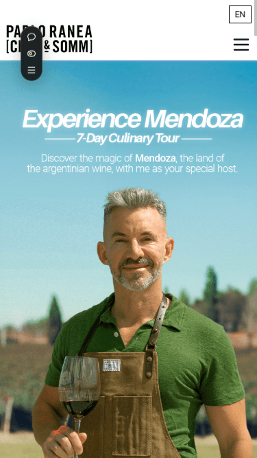 Pablo Ranea Portfolio vista móvil